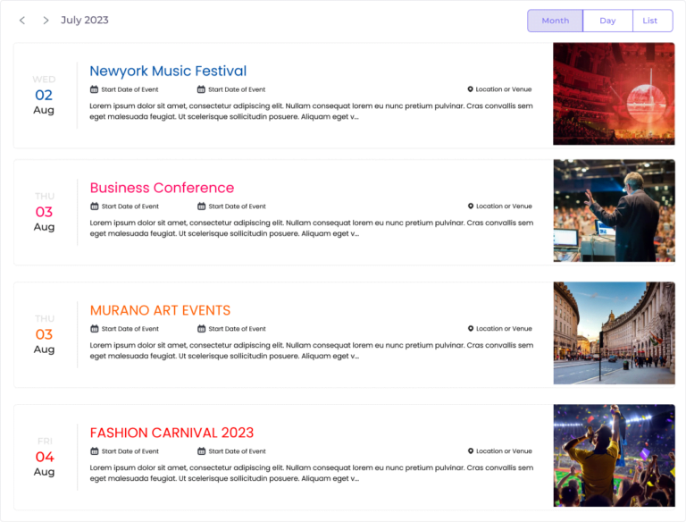 Best Events Calendar