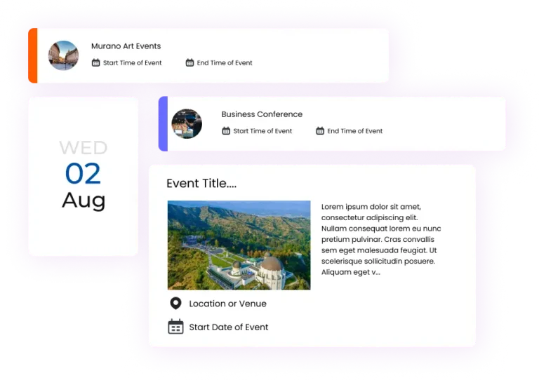Events Calendar Plugin